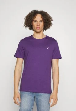 Pier One Unisex 5 Pack - T-Shirt Basique - Light Blue/Purple/White -Pier One 095b9a3674da4547b14b54174212bae2