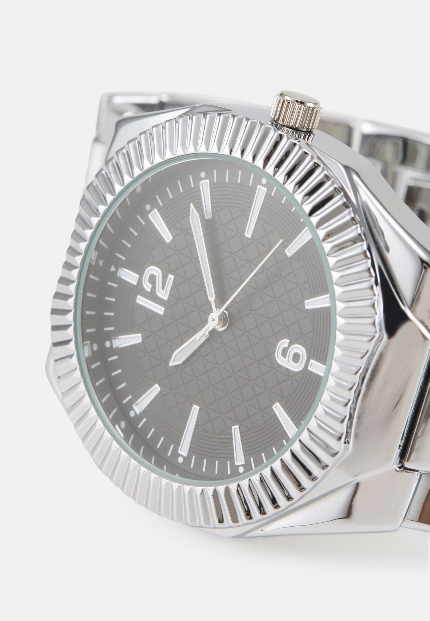 Montre - Silver- Coloured/Black Pier One Montre - Silver- Coloured/Black -Pier One 10a349ed40bc44b9a13c1f43e0d6d141 scaled