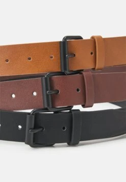 Pier One 3 Pack Unisex - Ceinture - Black/Brown/Cognac -Pier One c51602dbb07442f1950726d800e6e752